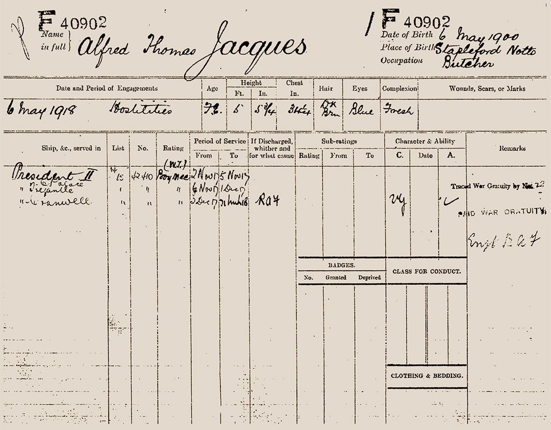 Jacques Service record