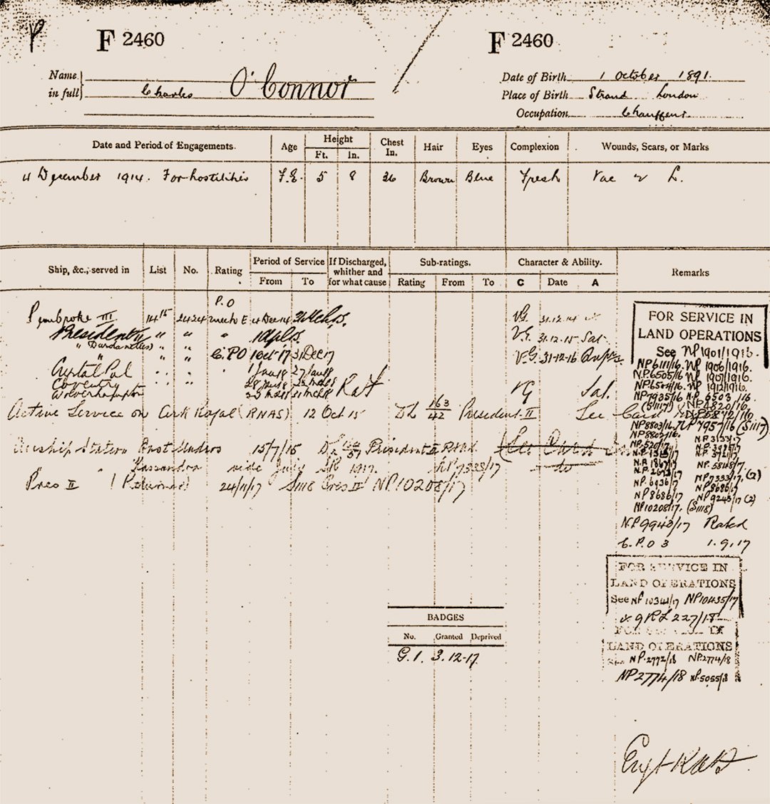 O'Connor service record