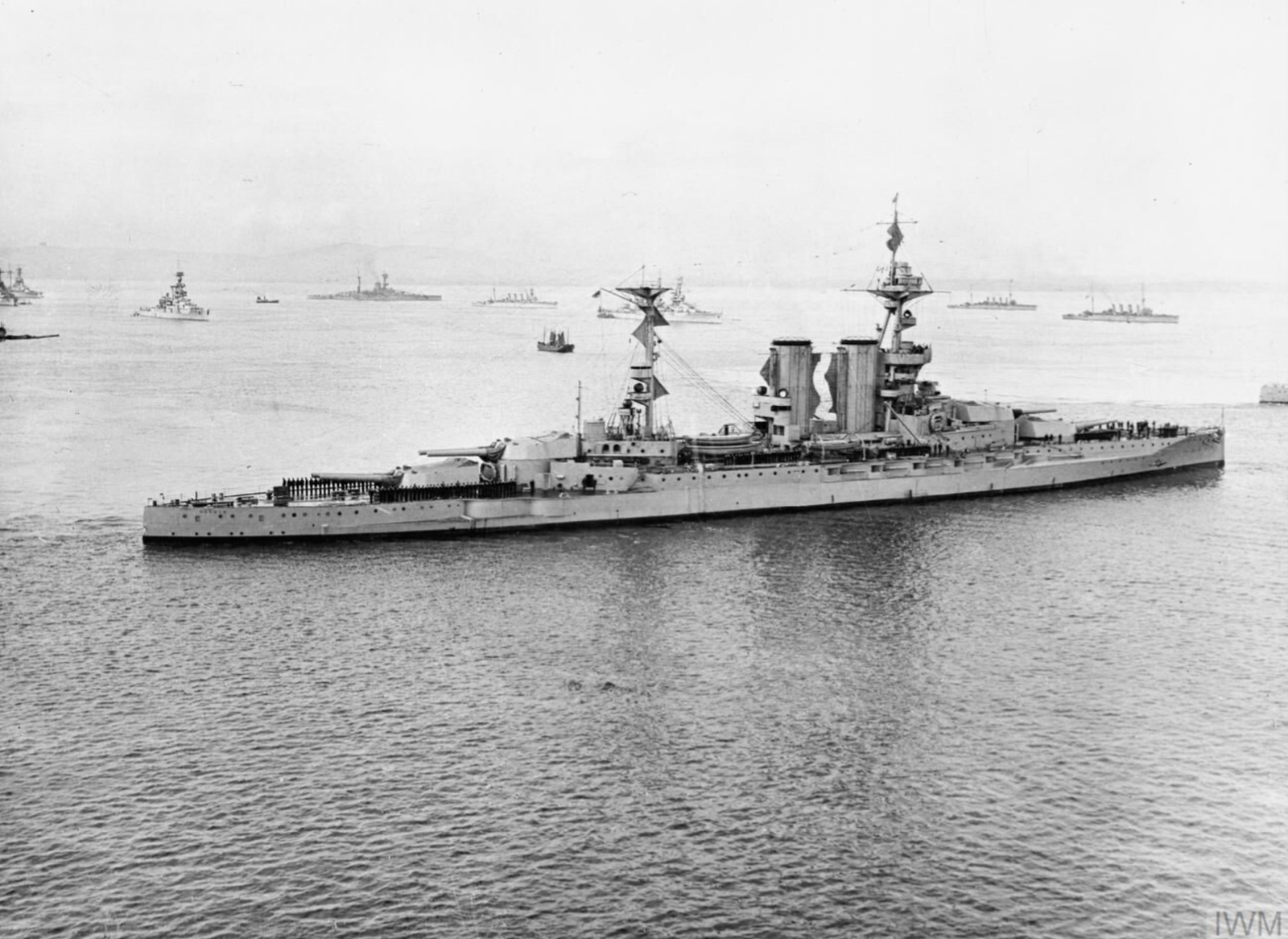 HMS Barham at Scapa Flow IWM SP 1661